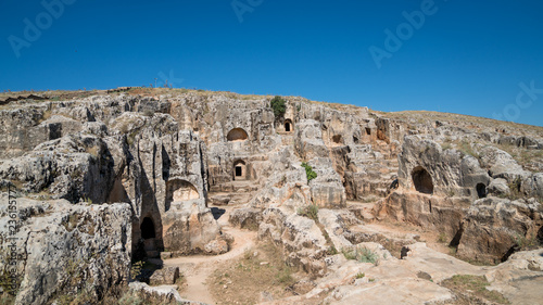 Perre is an ancient city with approximately 200 cave tombs and a settlement place in Adiyaman  Turkey