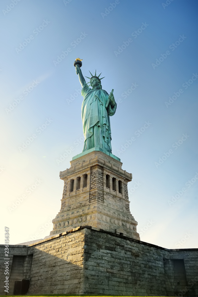 Statue of Liberty. Close up.