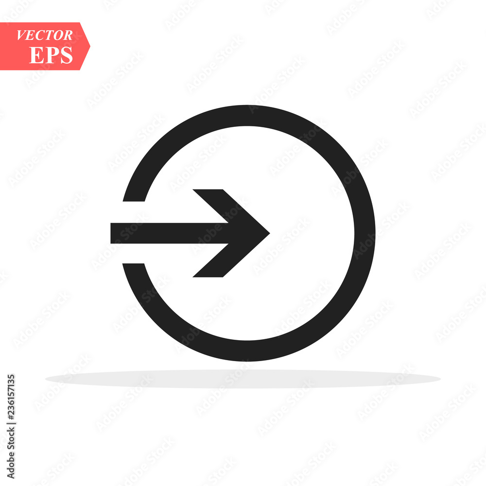 The login icon isolated sign symbol and flat style for app, web and digital design. Vector illustration. The login icon isolated sign symbol and flat style for app, web and digital design. Vector illustration.