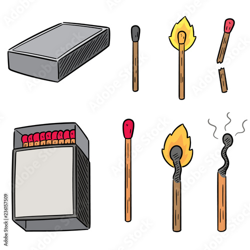 vector set of matches