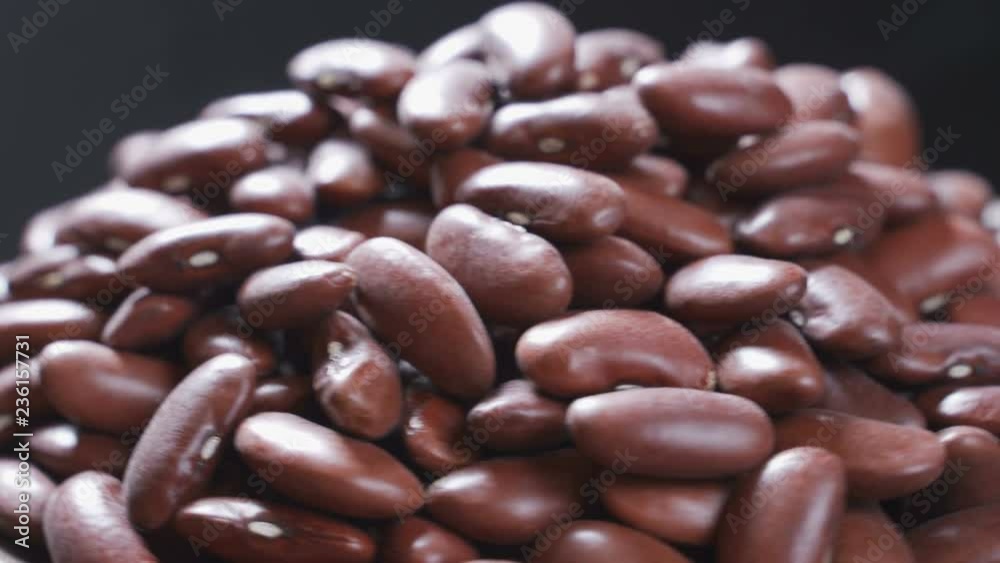 Red kidney beans in bowl, turning Red kidney beans in bowl, turning