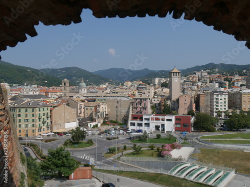 Savona - panorama sulla città dalla fortezza del Priamar photo