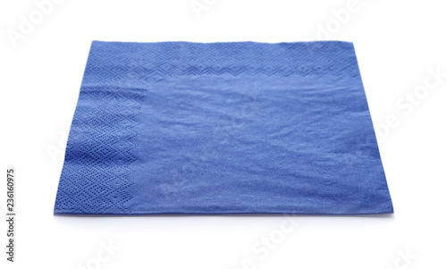 Paper napkin on white background. Personal hygiene