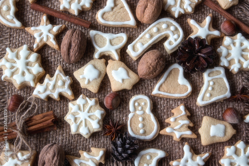 Cookies with nuts and chocolate Cookies with nuts and chocolate