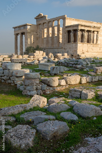 Ruins on the Acropolis in Athens, Greece