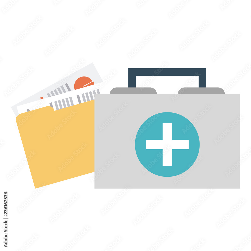 Fototapeta premium Medical elements and symbols