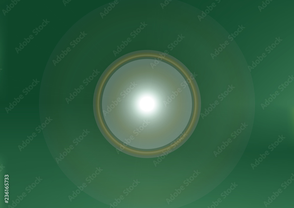 Light circle on dark green background Light circle on dark green background