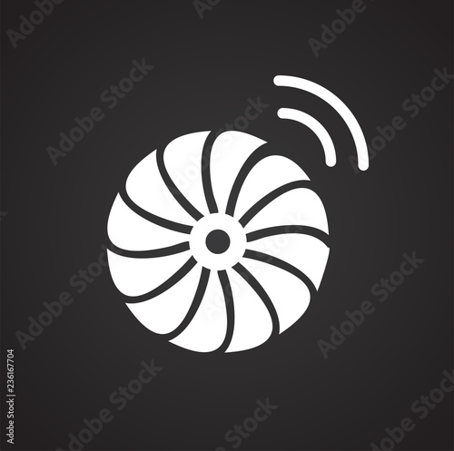 Smart fan icon on white background for graphic and web design, Modern simple vector sign. Internet concept. Trendy symbol for website design web button or mobile app