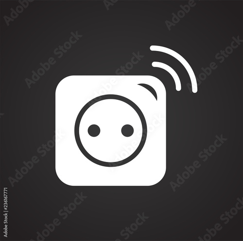 Smart socket icon on white background for graphic and web design, Modern simple vector sign. Internet concept. Trendy symbol for website design web button or mobile app