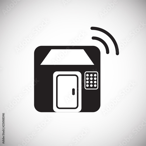 Smart lock icon on white background for graphic and web design, Modern simple vector sign. Internet concept. Trendy symbol for website design web button or mobile app