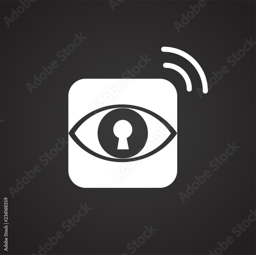 Smart home control icon on white background for graphic and web design, Modern simple vector sign. Internet concept. Trendy symbol for website design web button or mobile app