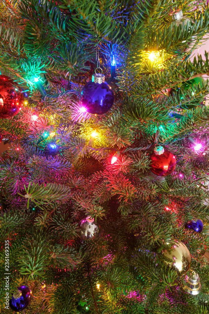 Decorated Christmas Tree Lights