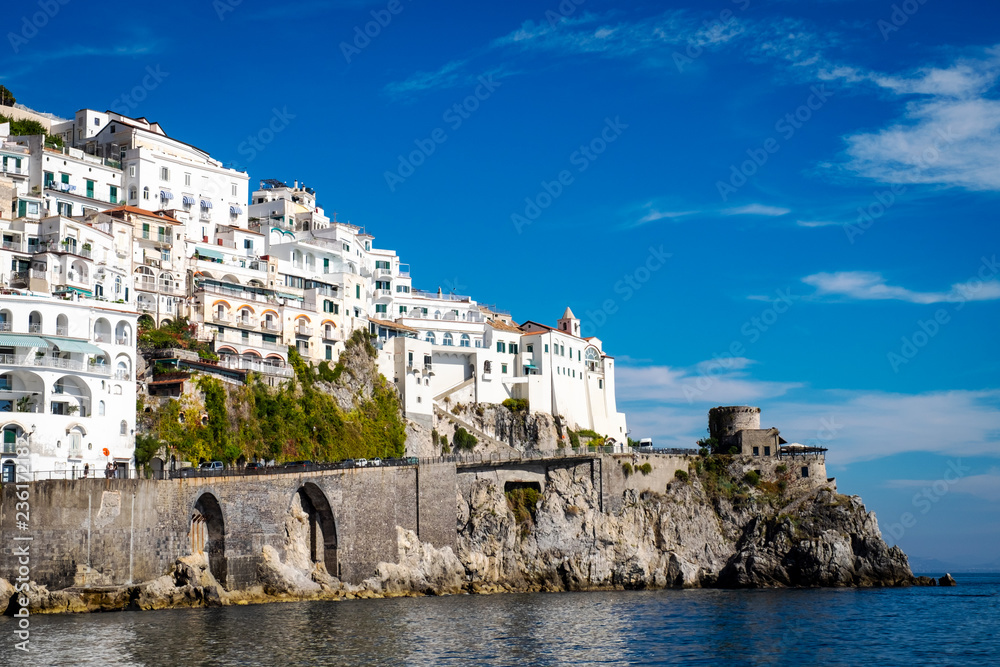 travel in Italy series - view of beautiful Amalfi