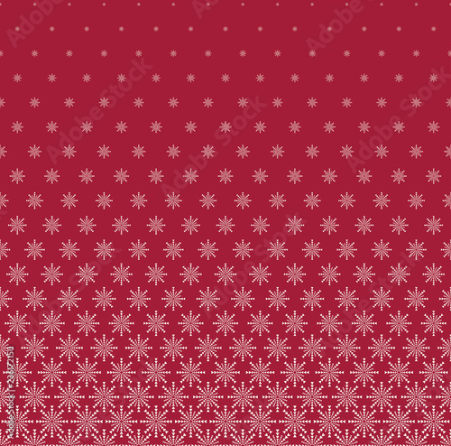 winter snowflake gradient background, seamless christmas pattern