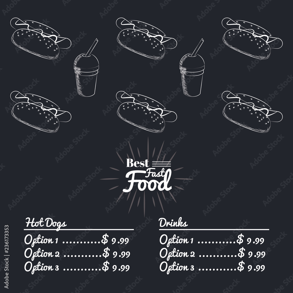 menu fast food