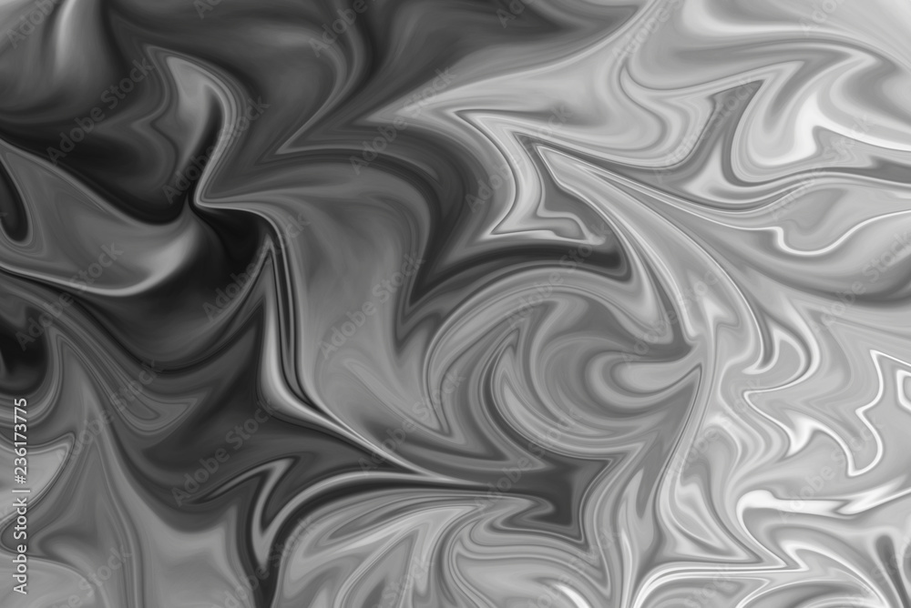 Abstract Gray Black and White Marble Ink Pattern Background. Liquify Abstract Pattern With Black, White, Grey Graphics Color Art Form. Abstract Gray Black and White Marble Ink Pattern Background. Liquify Abstract Pattern With Black, White, Grey Graphics Color Art Form.