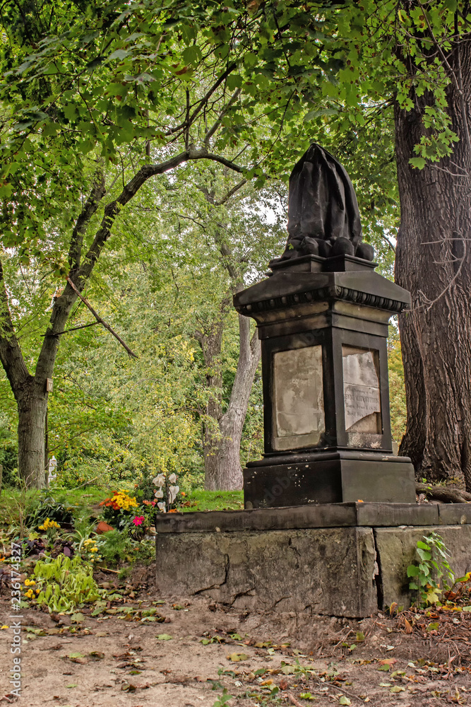 Fototapeta premium Old Monument in a Cemetery