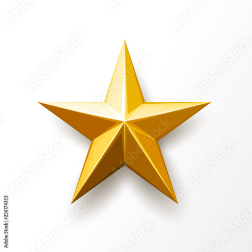 Vector golden star ranking symbol  top award