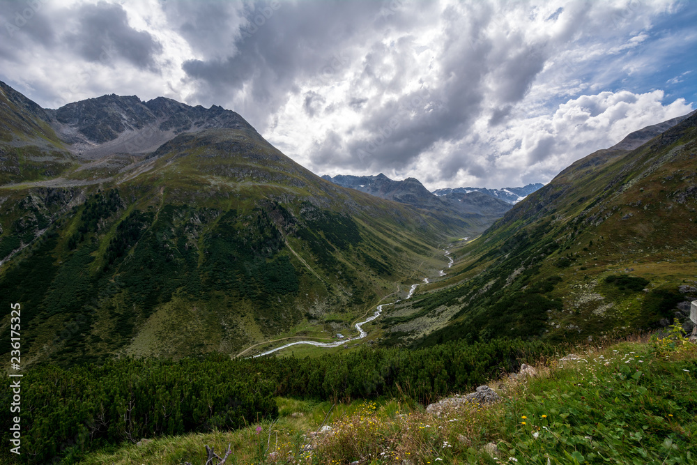 Fototapeta premium Svizzera - Fluelapass - Alp d'immez