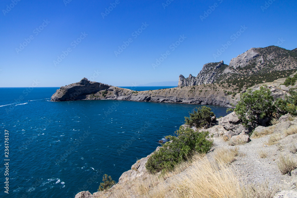 Beautiful scenery, Southern coast of Crimea, New World