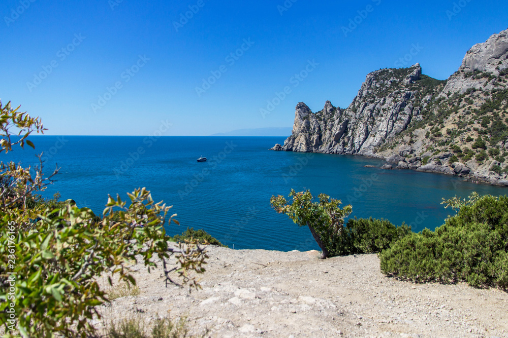Beautiful scenery, Southern coast of Crimea, New World