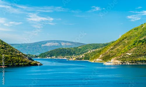View of Kotor Bay in Montenegro
