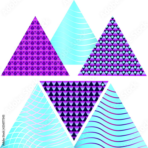 Patterned pyramids