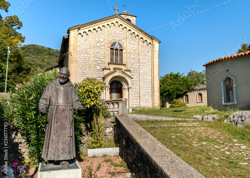 Sant Ambrogio church in painters village Arcumeggia in province of Varese, Italy photo