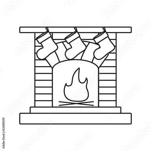 A fireplace a hearth a chimney a mantelpiece icons