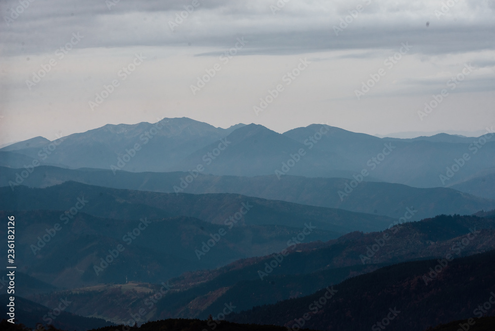 Panoramic view from the highest point of the Carpathians. Panoramic view from the highest point of the Carpathians.