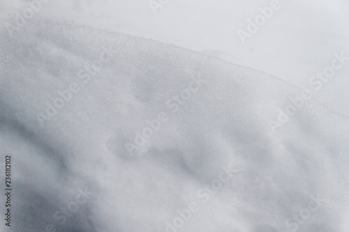 background of white fresh snow, snowdrift texture