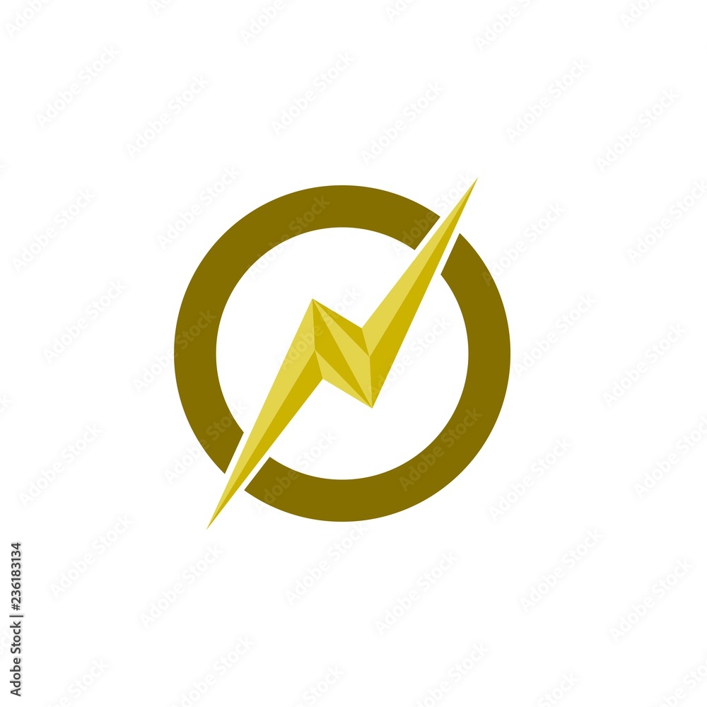 Circle with 3D storm logo