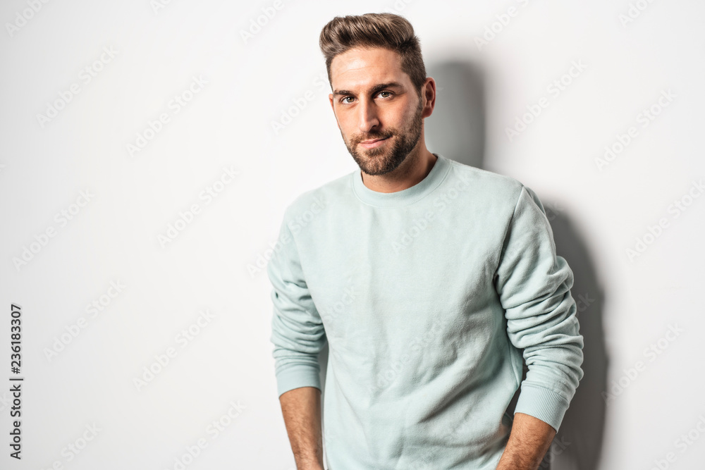 A guy in studio white background, great looking A guy in studio white background, great looking