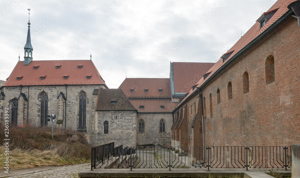 Buildings of convent of Saint Agnes in Prague, Czech Republic.