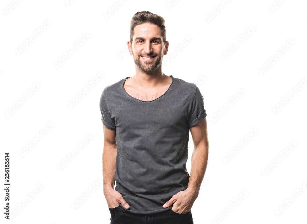 A guy in studio white background, great looking A guy in studio white background, great looking