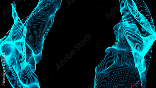 Speed connection networking concept design background. Abstract technology communication. 3d landscape. Big data.