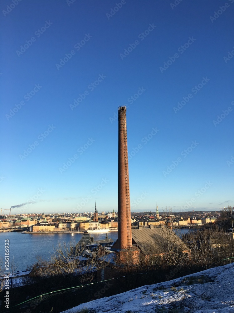 München Brewery tower in Stockholm, Sweden.