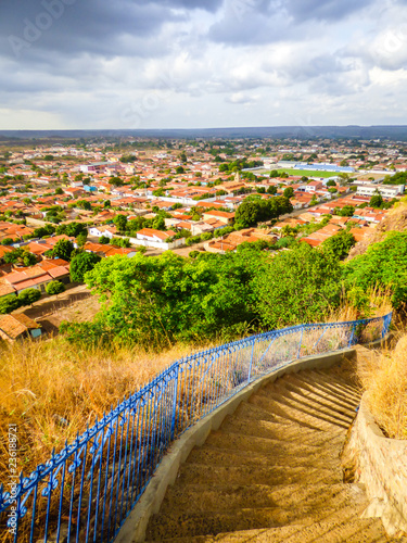 A view of Oeiras, Piaui from the top of Morro do Leme (Rudder Hill) - Brazil