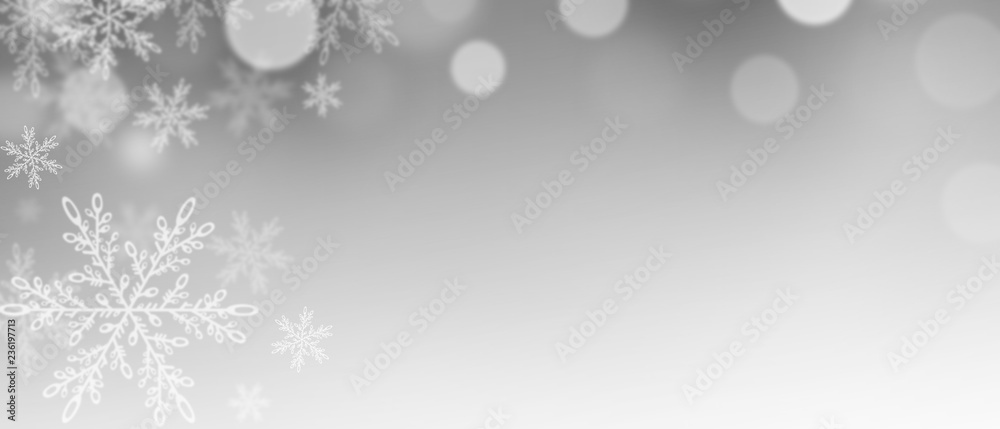 Fototapeta premium Schneeflocken - Weihnachtsmotiv