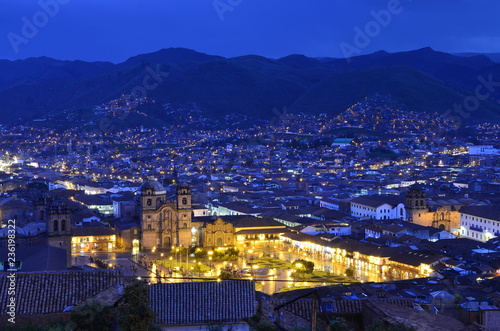 Blue Hour Over the City - Cusco  Peru