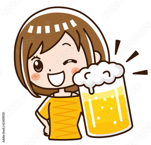 ビールで乾杯！