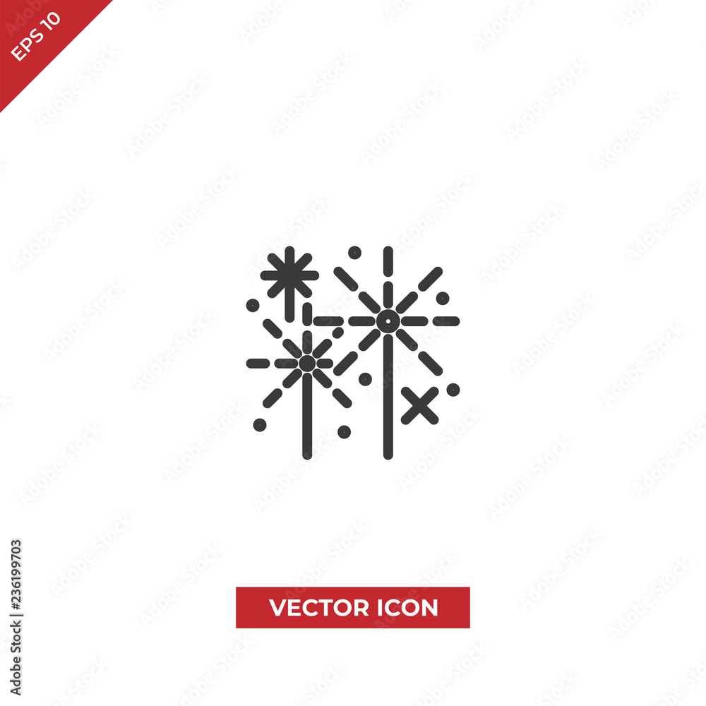 Fireworks vector icon Fireworks vector icon