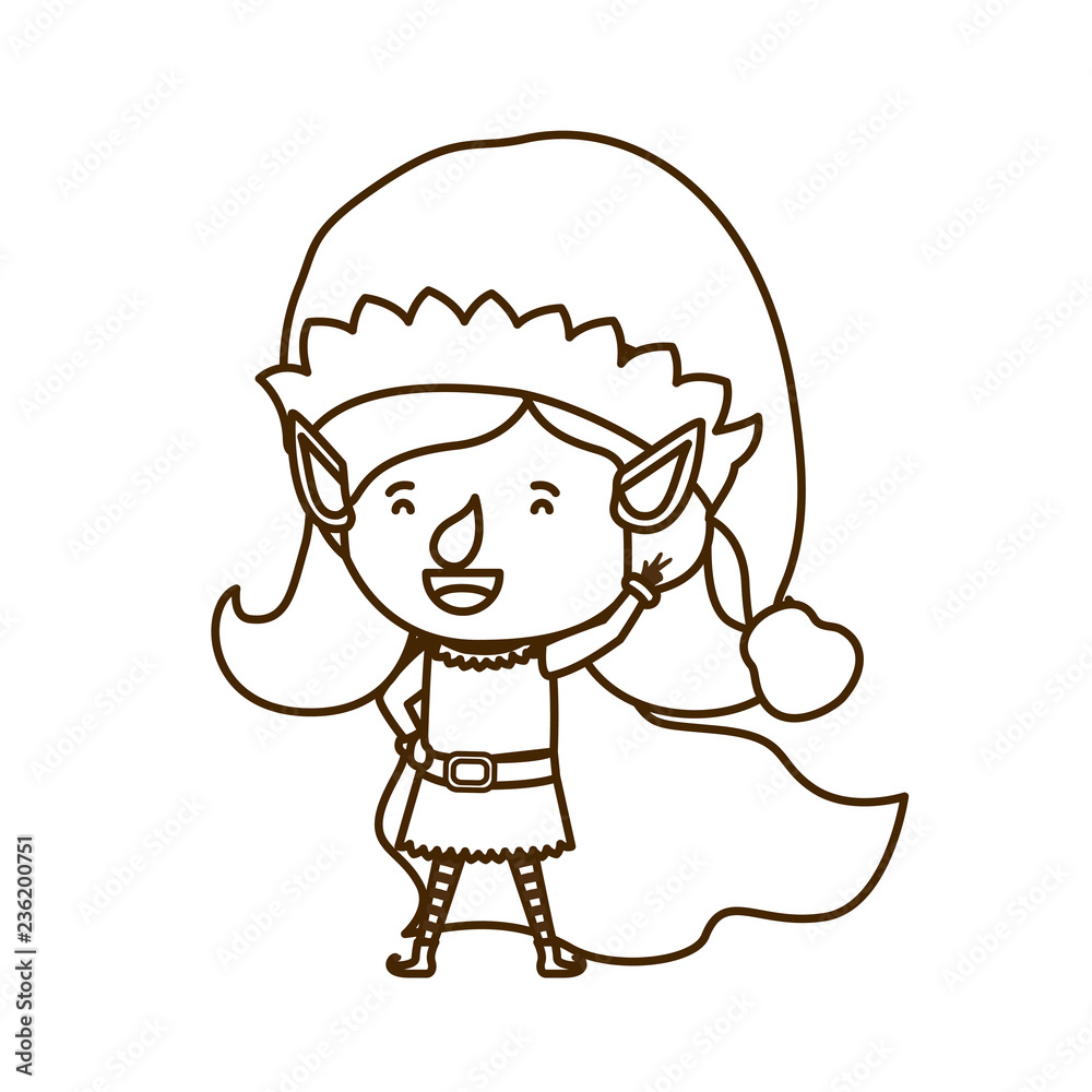 elf woman walking avatar character