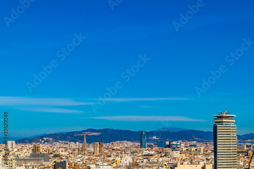 Aerial View Barcelona City, Spain © danflcreativo