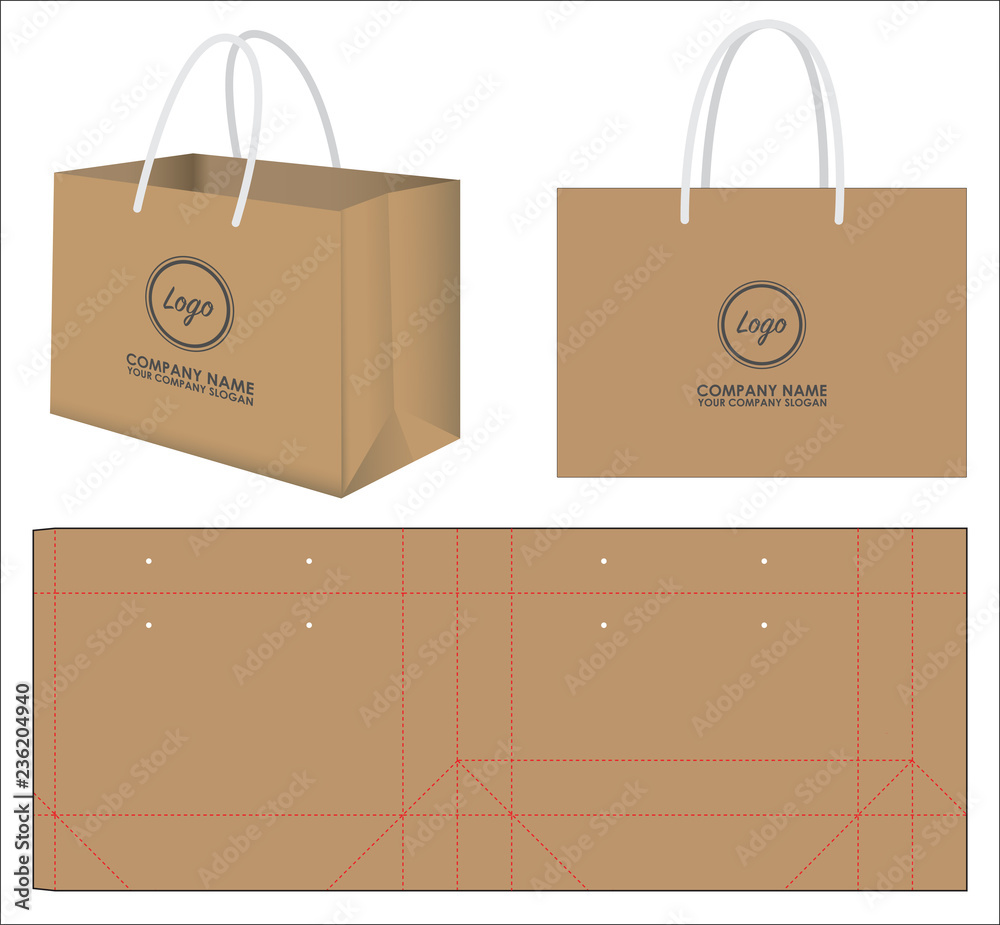 Die cut paper bag hotsell