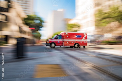 Ambulance in a hurry photo