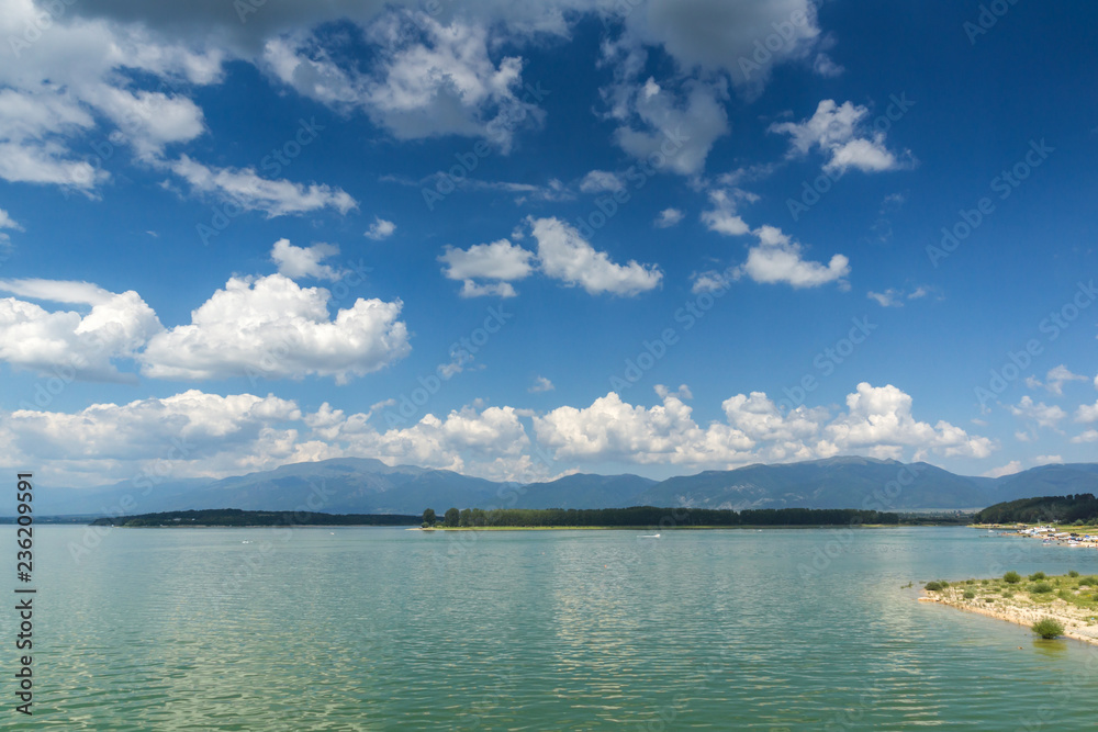 Amazing Summer view of Koprinka Reservoir, Stara Zagora Region, Bulgaria