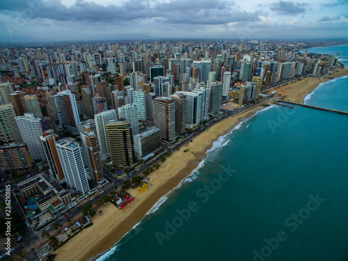 Aeria view of the city of Fortaleza, Ceará, Brazil South America. © Ranimiro