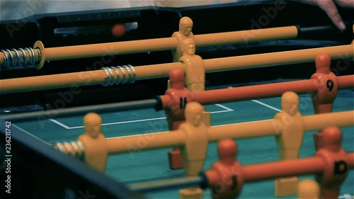 Metegol (Table Soccer) In A School Of Argentina.  photo