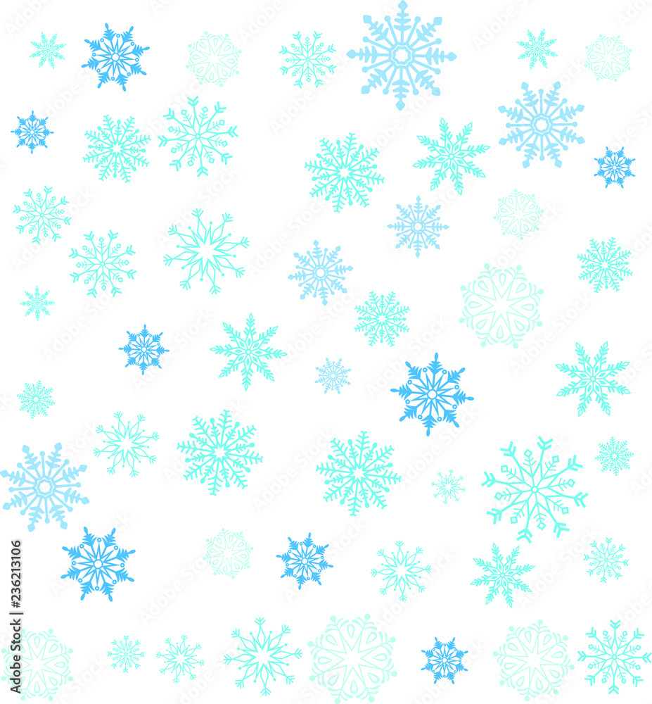 Crystal of snow pattern Crystal of snow pattern